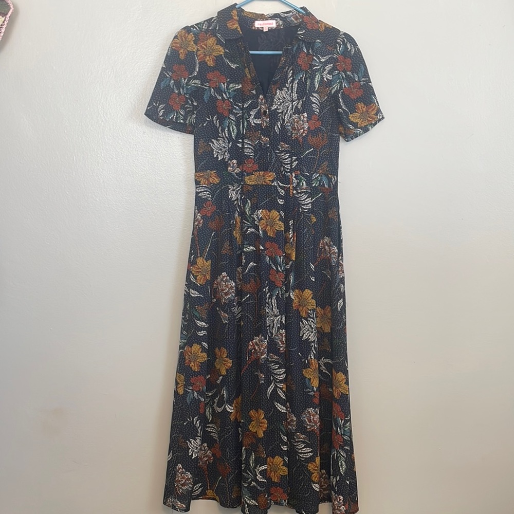 Re Named collared floral dress